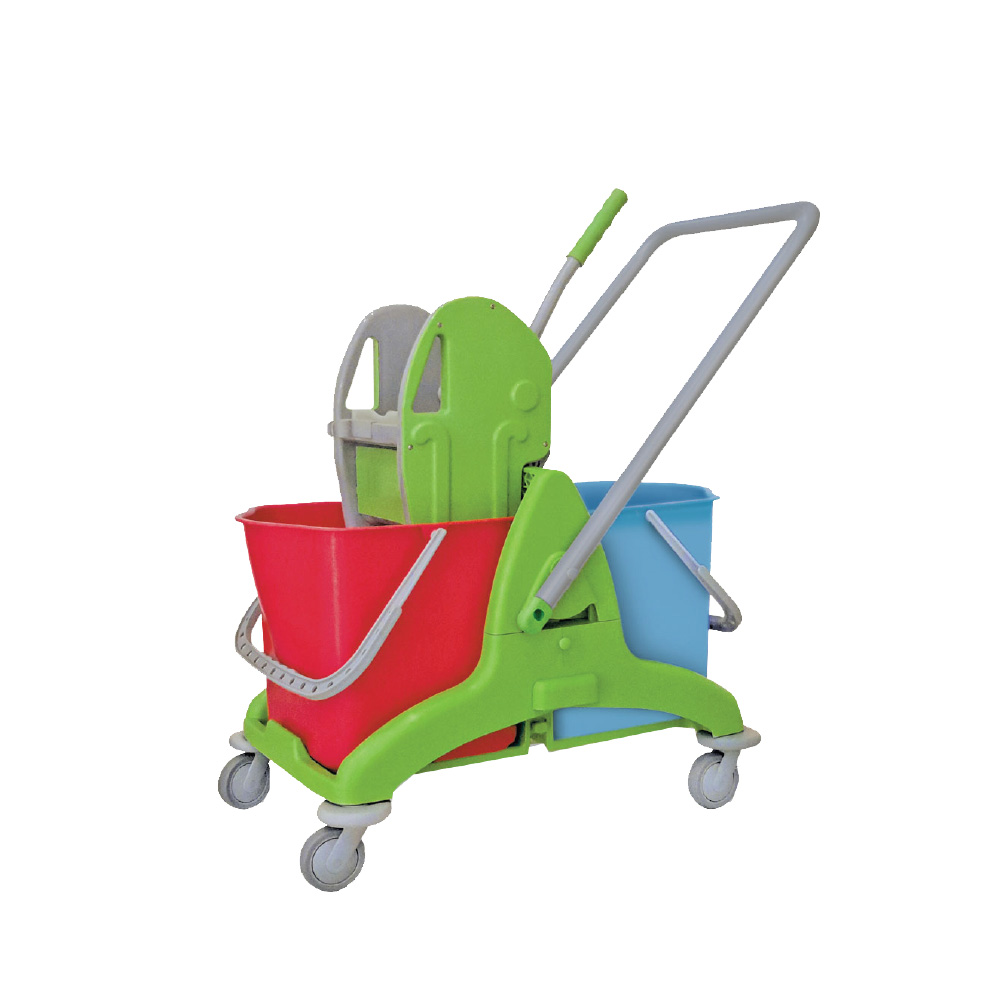 Double Mop Bucket (Plastic Frame) - Heavy Duty