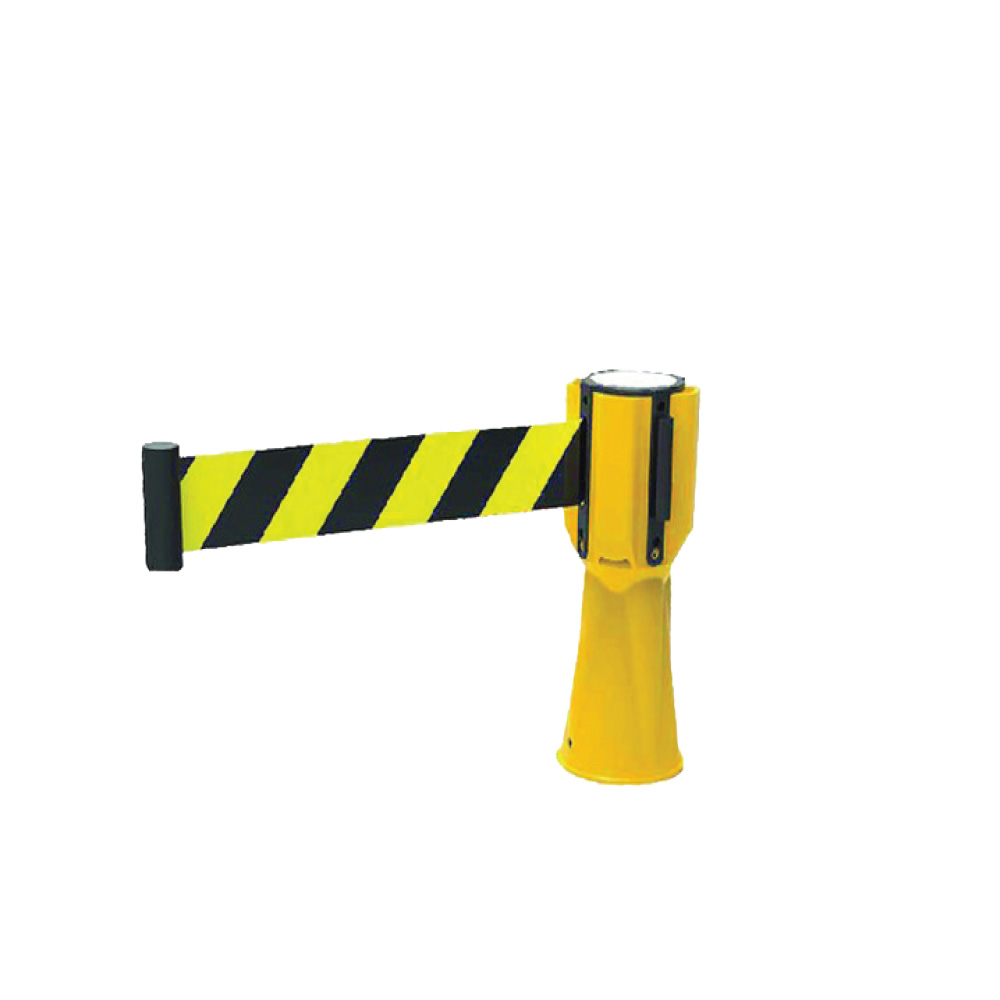 Traffic Cone Topper Cw Retractable Belt (Yellow + Black)