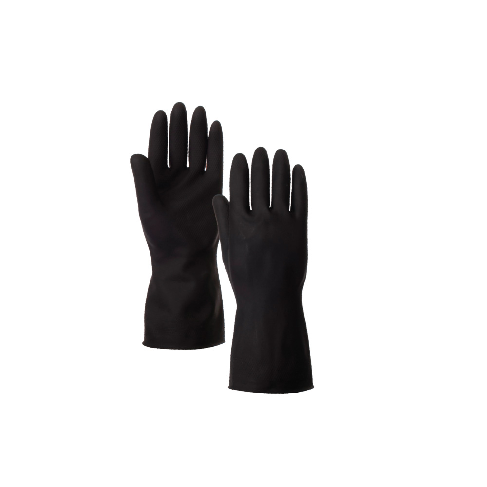 Rubber Hand Gloves - Black | Rubber Gloves | Hand Gloves Supplier