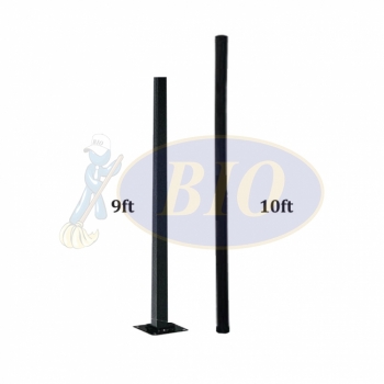 Black Metal Pole for Road Safety Signboard